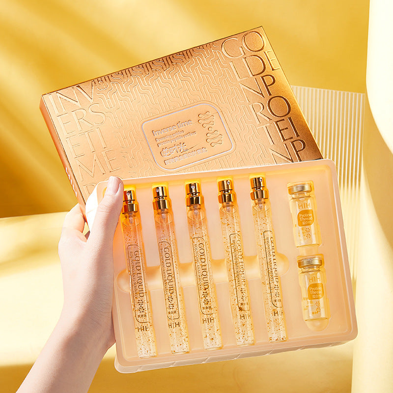 Hyaluronic Anti Wrinkle Hydrating Serum 24k Pure Gold - Complete Kit